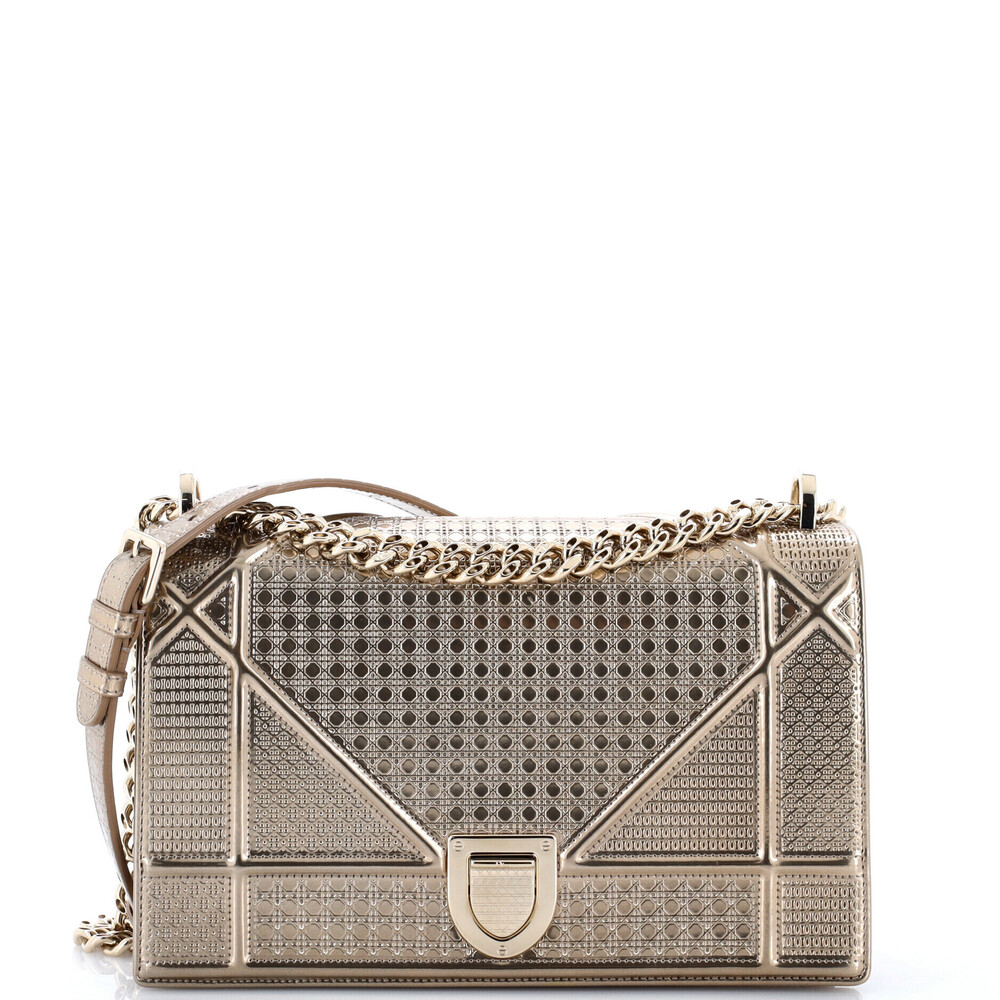 Christian Dior Medium Diorama Flap Bag Cannage Embossed Calfskin